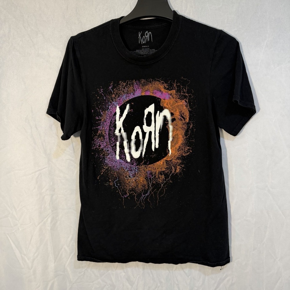 KoRn 2021 North American Tour Double Sided Graphic Shirt Size S Black